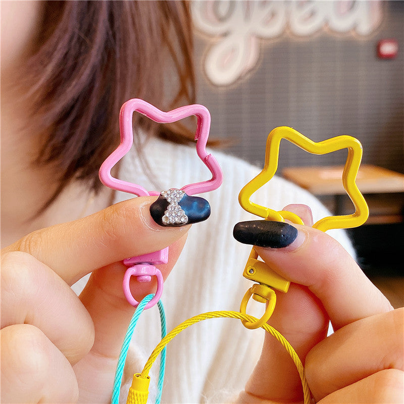 Wholesale PVC Little Monster Wrist Keychain